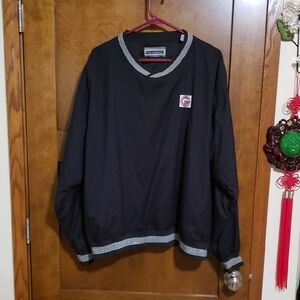 Vee neck lined wind breaking pullover-never worn.